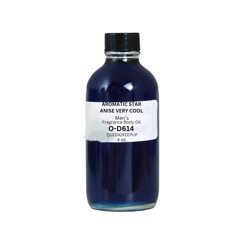Aromatic Star Anise Very Cool Men's Body Oil Fresh Clean Modern Fragrance 4 oz